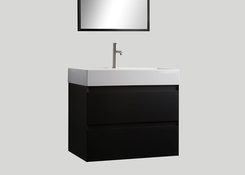 Keramiek enkele wastafel Muse glans wit (1 kr.gt) - 90 cm