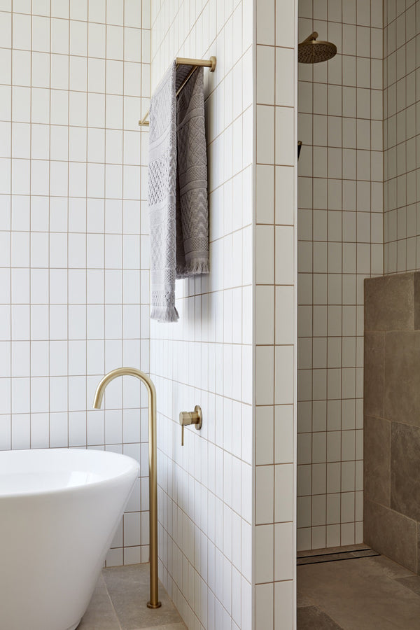 Meir gouden handdoekhouder dubbel 60 cm