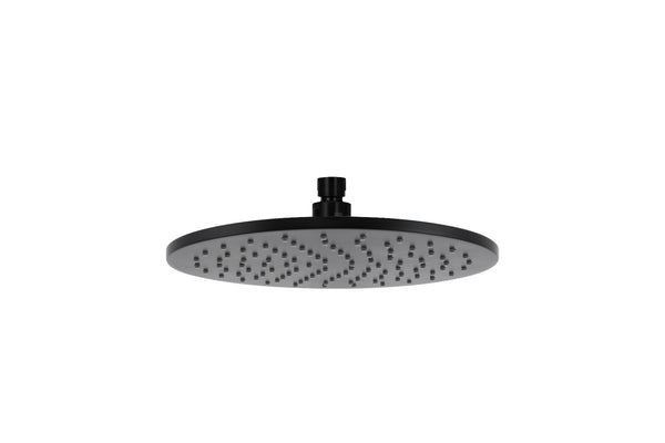 Meir mat zwarte regendouche rond 25 cm