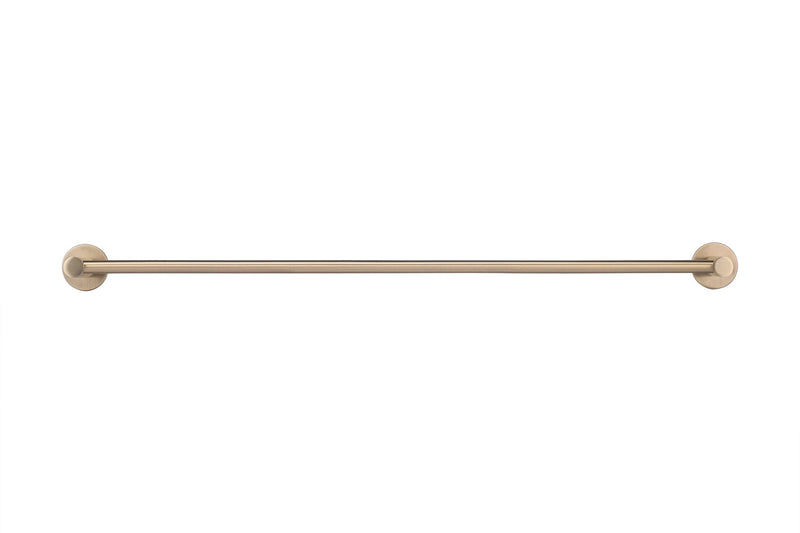 Rosé gouden handdoekhouder dubbel 60 cm van voor