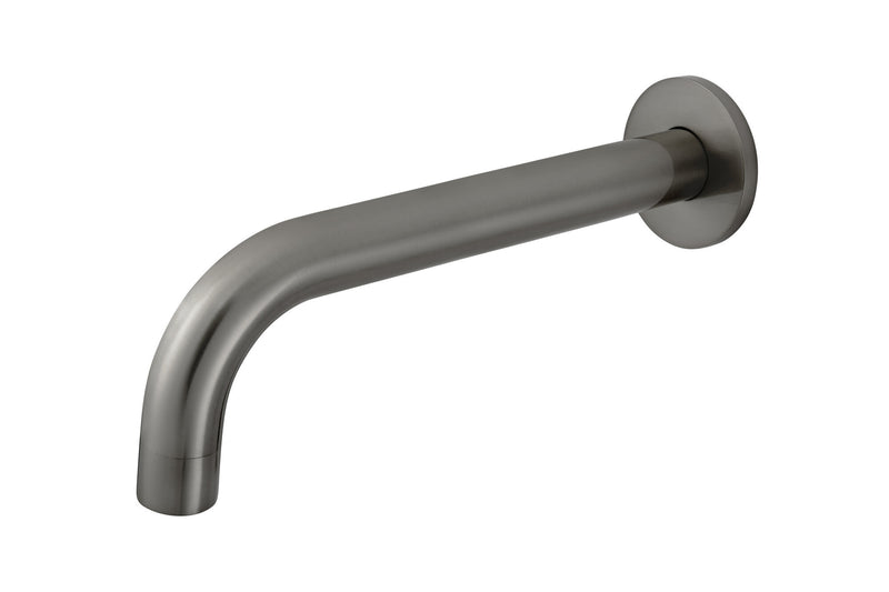 Meir gun metal PVD wandkraanset met uitloop en mengkraan