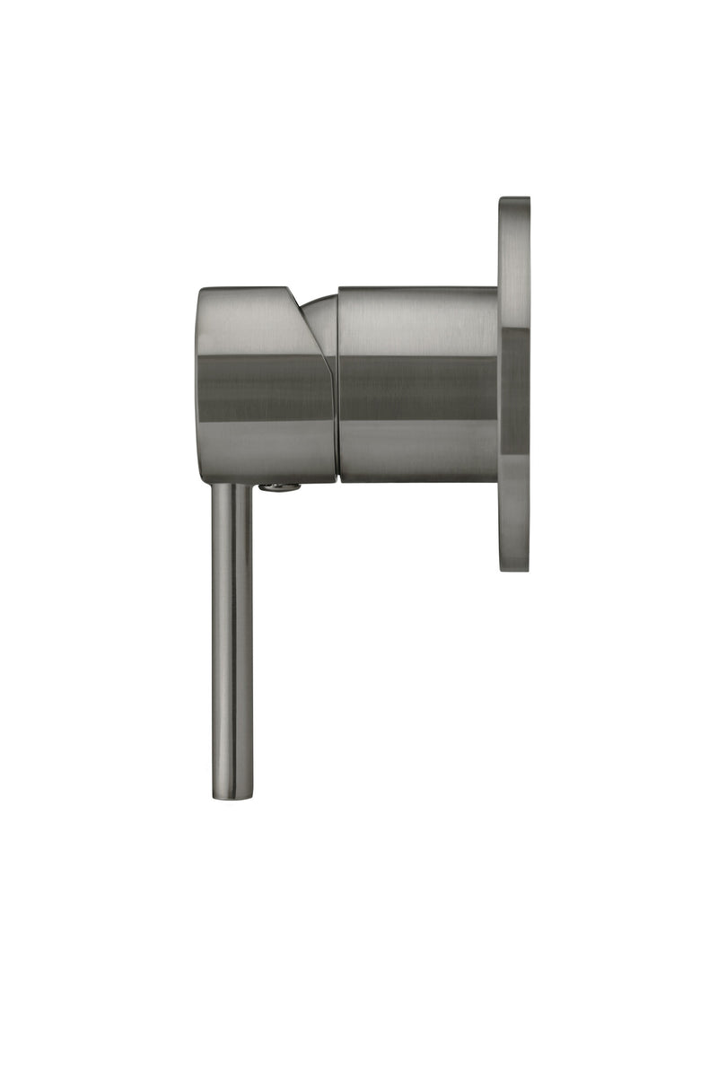 Meir afbouwdeel gun metal PVD inbouw mengkraan met hendel lang