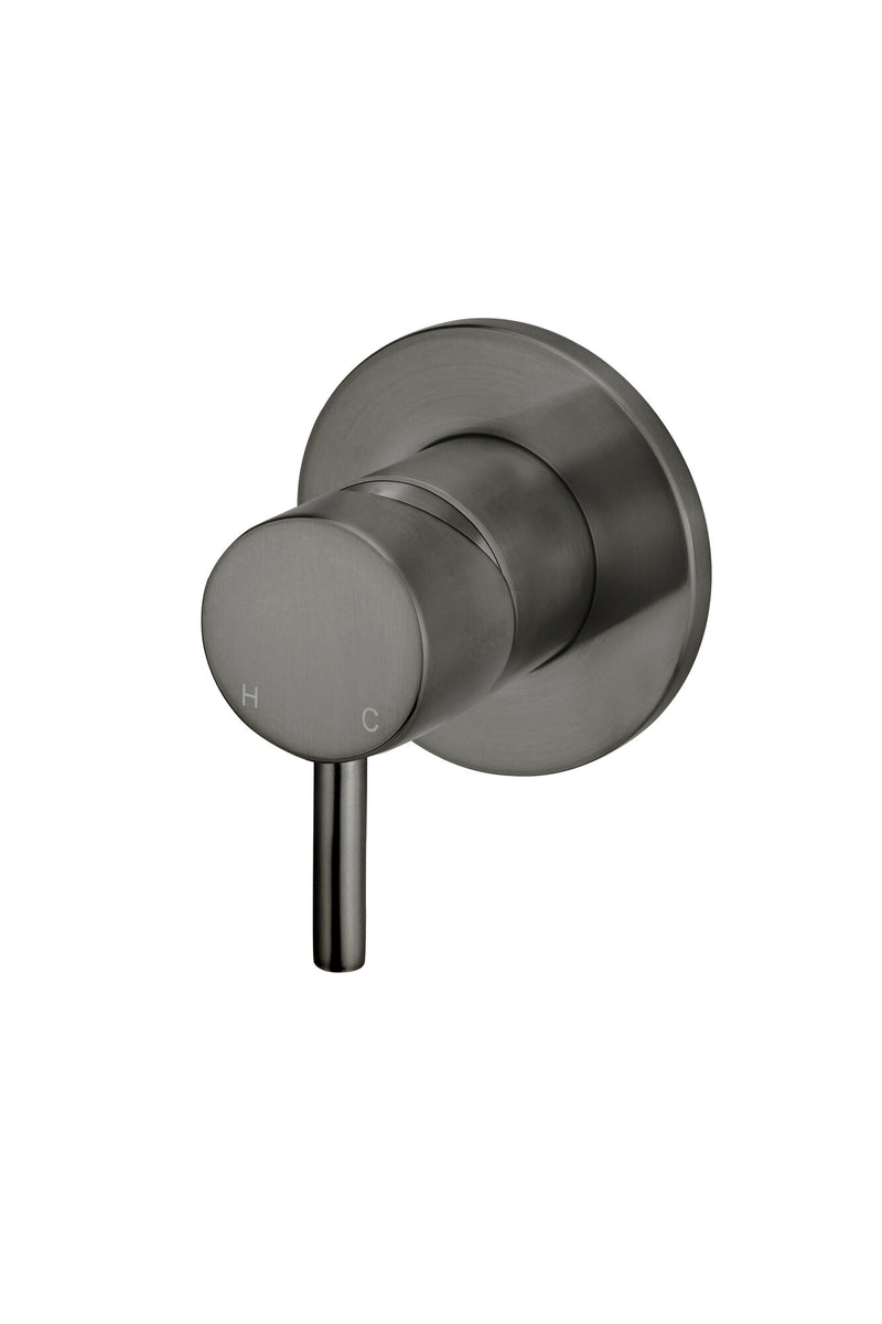 Meir afbouwdeel gun metal PVD inbouw mengkraan met hendel kort