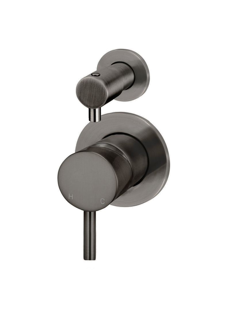 Afbouwdeel gun metal PVD inbouw mengkraan met omstel klein afbeelding 6