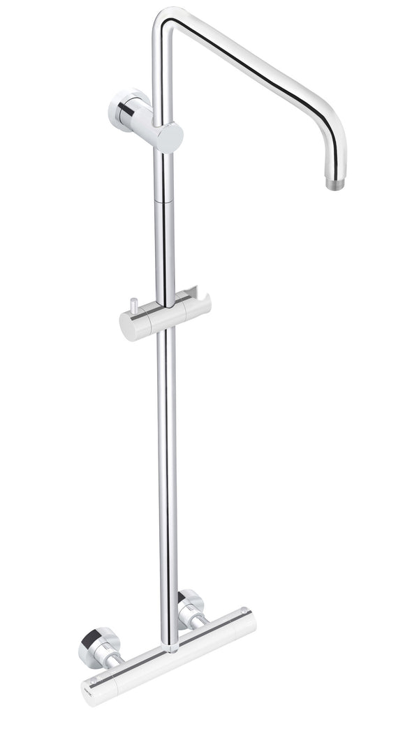 Meir chromen douche opbouw thermostaatkraan