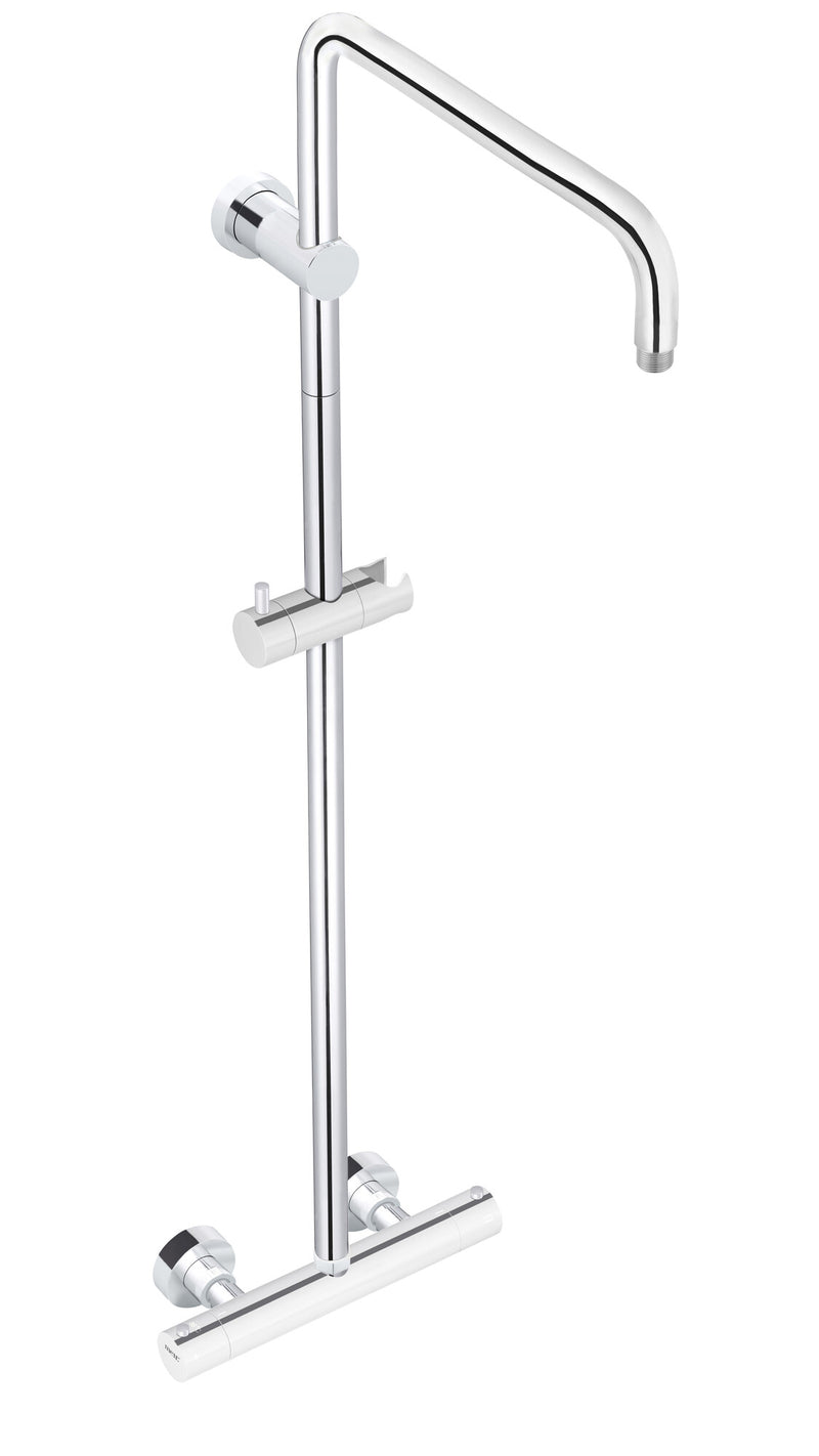 Meir chromen douche opbouw thermostaatkraan