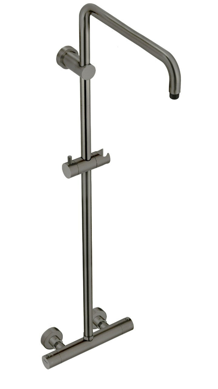 Meir gun metal PVD douche opbouw thermostaatkraan