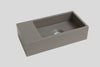 Blend quartz toiletfontein Rebel links mat beton grijs (0 kr.gt) - 36 cm