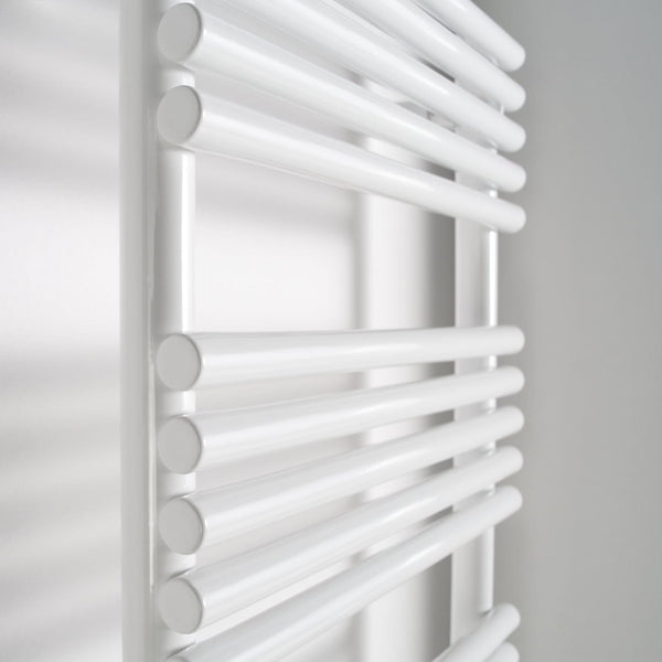 Instamat handdoekradiator Bologna glans wit met aansluitset - 116 x 60 cm
