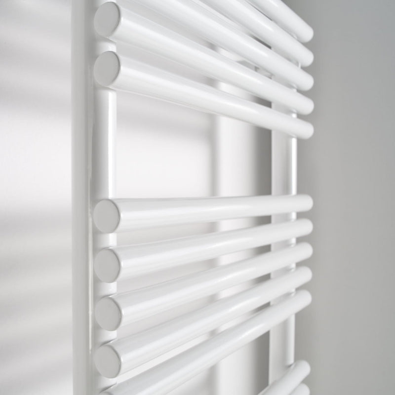 Instamat handdoekradiator Bologna glans wit met aansluitset - 152 x 50 cm