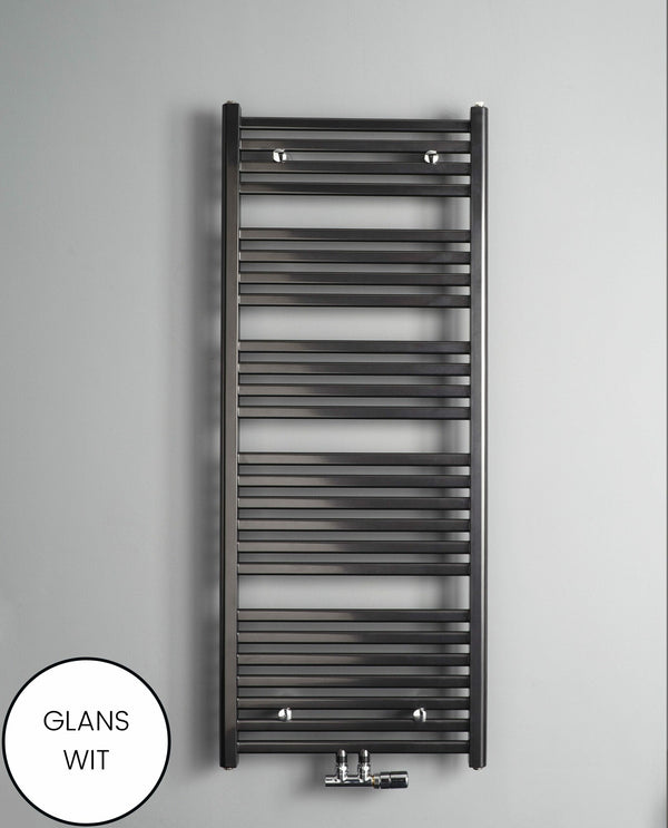 Instamat handdoekradiator Calda glans wit met aansluitset - 185 x 60 cm