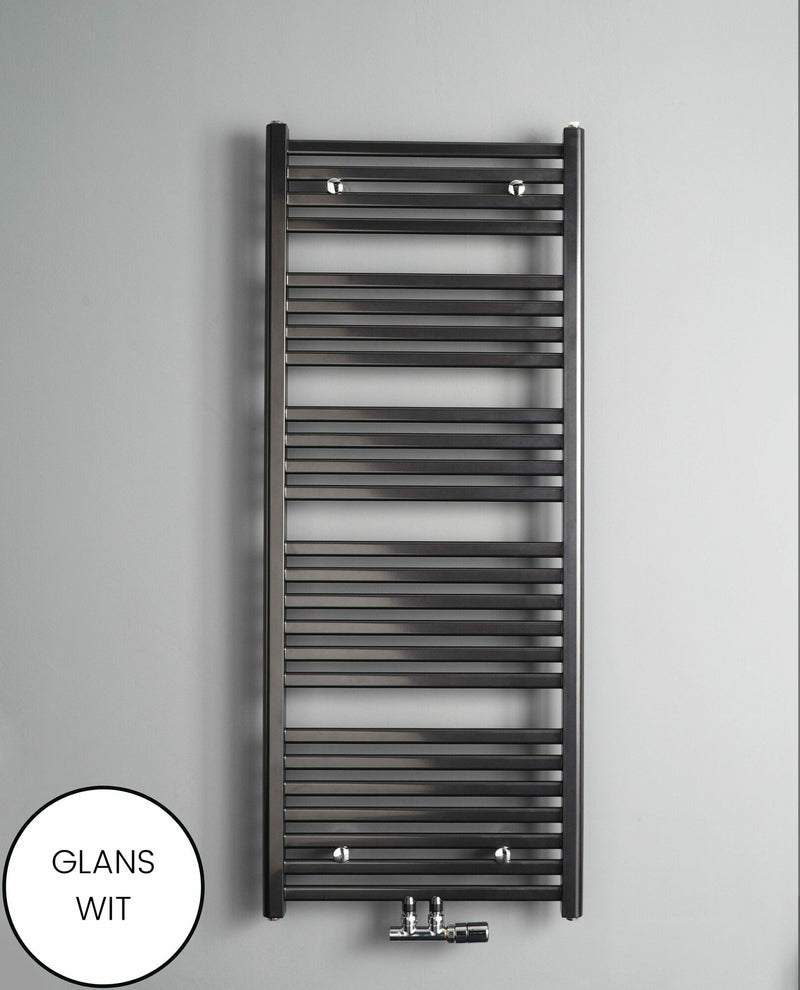 Instamat handdoekradiator Calda glans wit met aansluitset - 185 x 60 cm