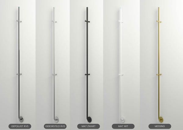 Instamat elektrische radiator Jay geborsteld RVS - 175 cm