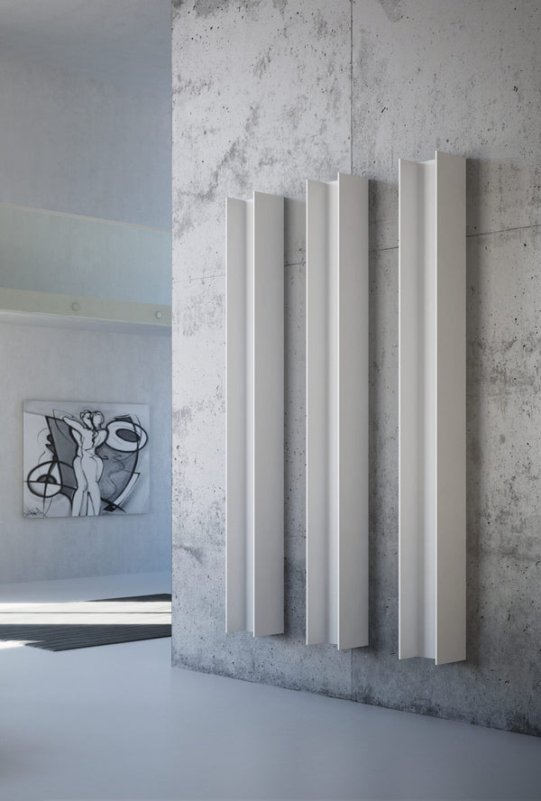 Instamat design radiator T2V mat wit met aansluitset - 151 x 23 cm