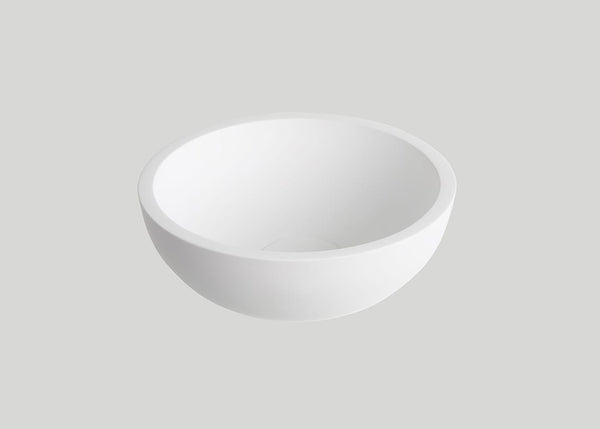 Mastello solid surface waskom Solid Sfera mat wit - 25 cm