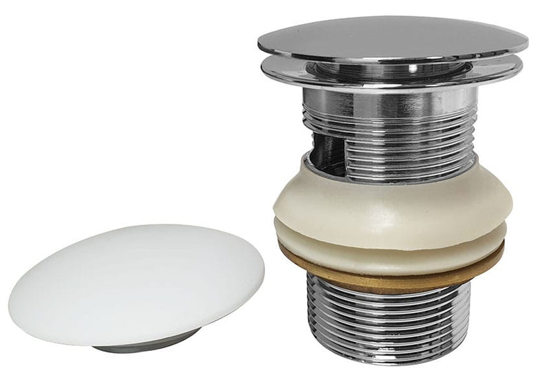 Mastello solid surface pop-up bad afvoerplug met overloop en sifon - mat wit
