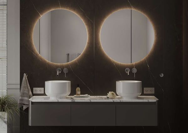 Blend ronde spiegel Rotondo met led en spiegelverwarming - 60 cm