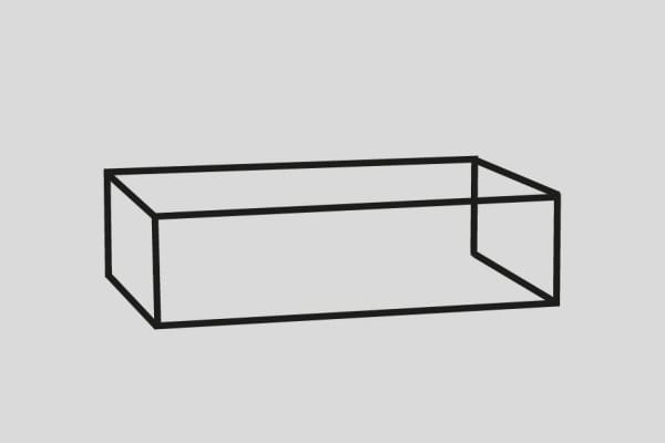 Mastello stalen frame en polystone toiletfontein links glans wit met kraangat - 36 cm
