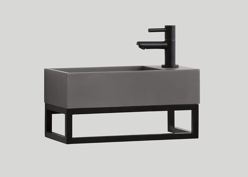 Blend stalen frame Blacksteel mat zwart - 36 cm