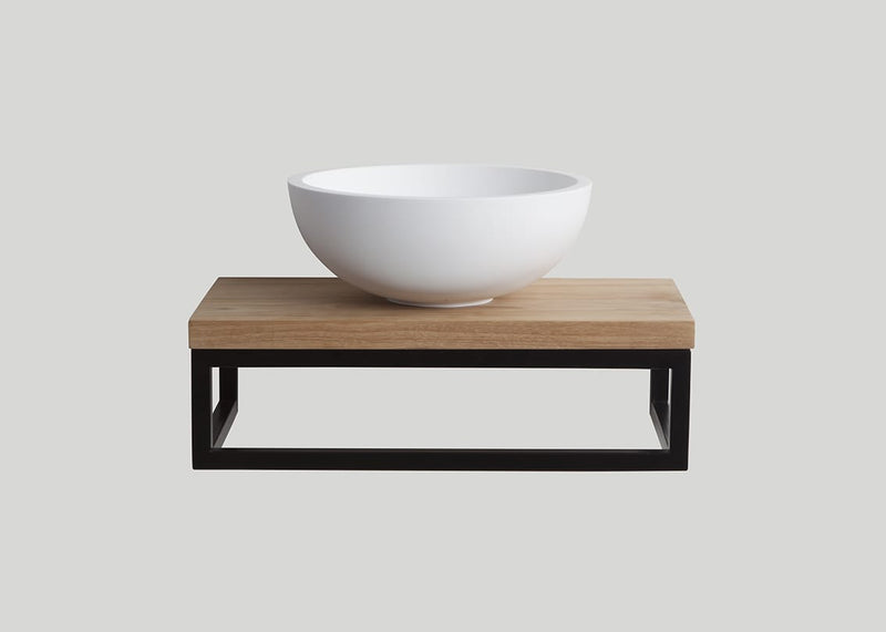 Blend stalen frame Blacksteel mat zwart - 40 cm