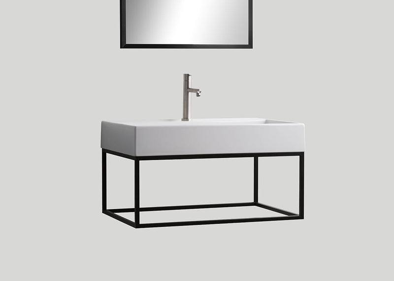 Stalen frame Blacksteel mat zwart - 100 cm