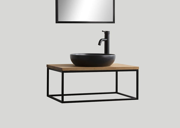 Stalen frame Blacksteel mat zwart - 70 cm