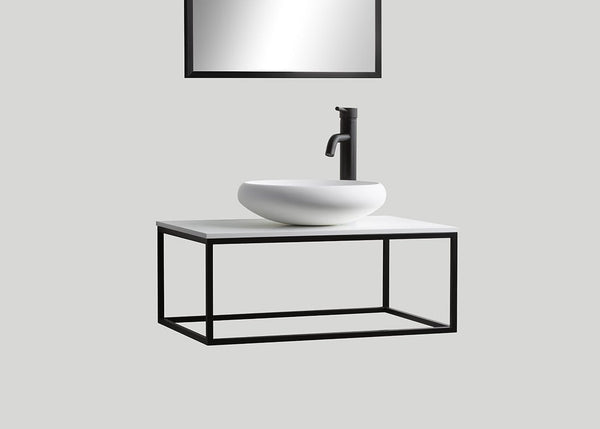 Stalen frame Blacksteel mat zwart - 80 cm