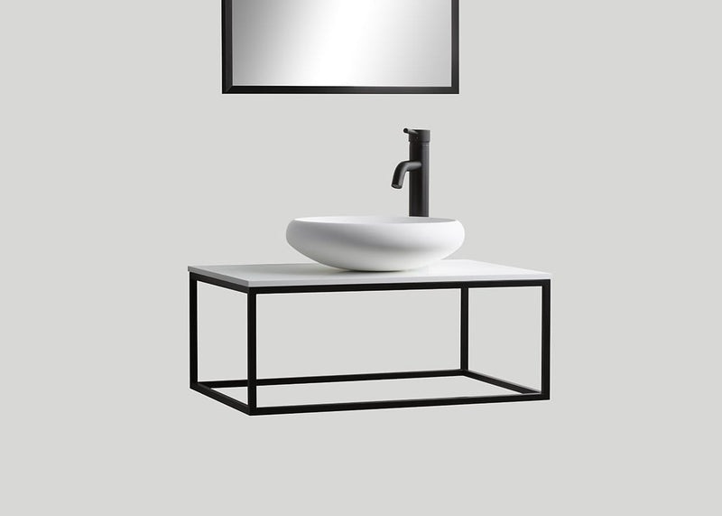 Stalen frame Blacksteel mat zwart - 80 cm