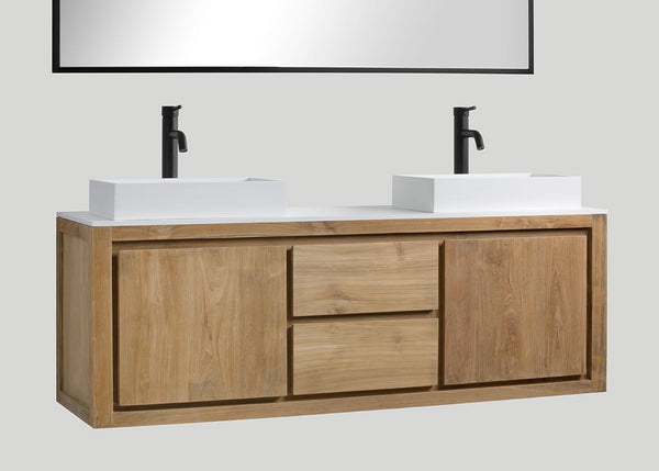 Mastello teakhouten badmeubel Barbados (2 lades) - 180 cm