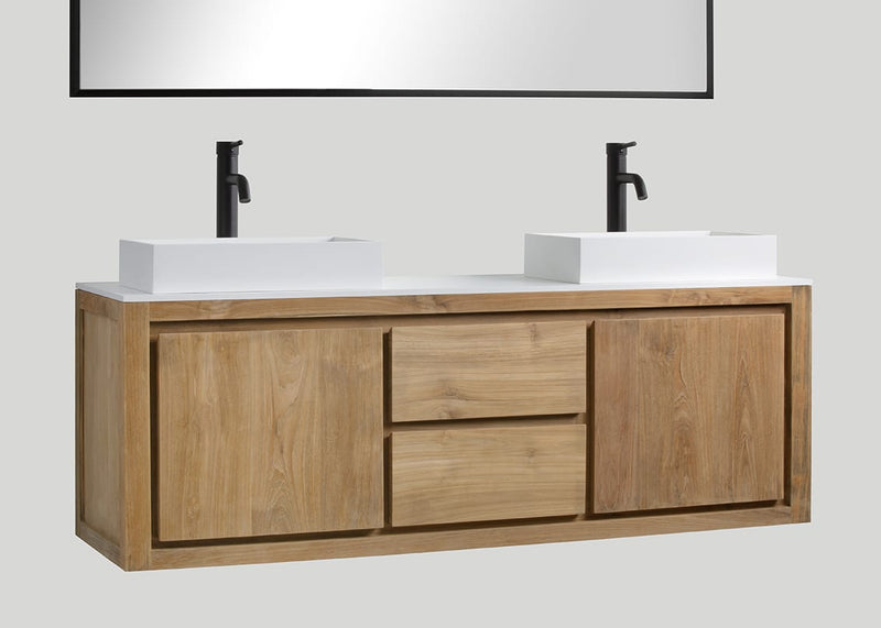 Mastello teakhouten badmeubel Barbados (2 lades) - 180 cm
