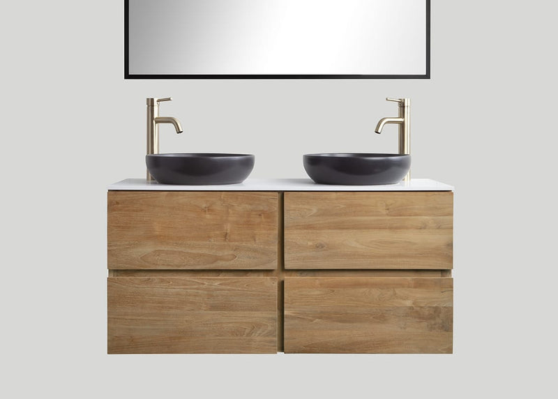 Djati teakhouten badmeubel Mallorca 2.0 (4 lades) - 120 cm