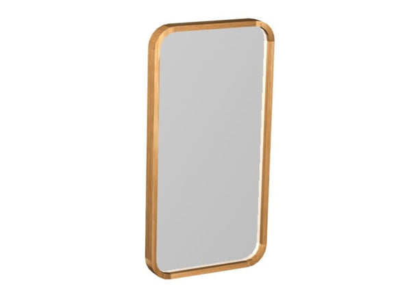 Mastello teakhouten spiegel Indah ronde hoeken - 60 cm