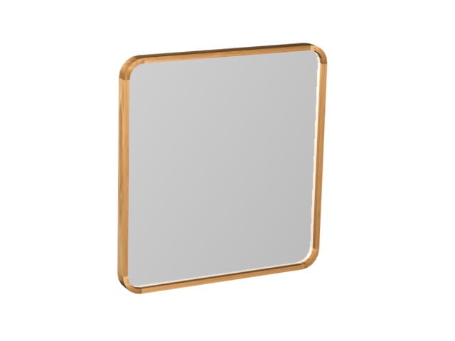 Mastello teakhouten spiegel Indah ronde hoeken - 70 cm