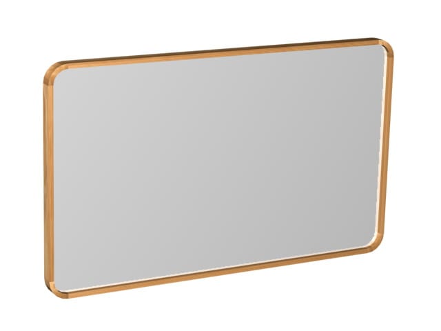 Mastello teakhouten spiegel Indah ronde hoeken - 140 cm